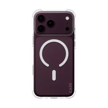CARE by PanzerGlass Samba Case iPhone 17/18 Pro Max jaoks, läbipaistev valge, MagSafe
