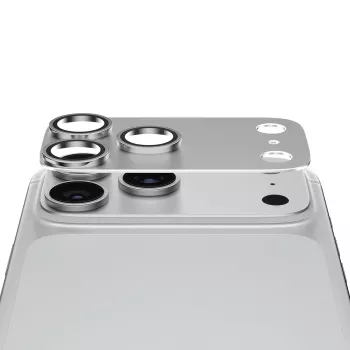 PanzerGlass Fender kaamera objektiivi kaitseklaas iPhone 15 Pro/15 Pro Max jaoks - hõbedane