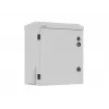 10-tolline seinale/postile kinnitatav rack-kapp, IP55 tihendatud, 420x300x500 mm, hall, kokkupandud