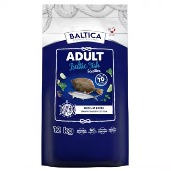 BALTICA Excellent Sensitive Läänemere kala keskmist tõugu koerte mono kuivtoit 12kg
