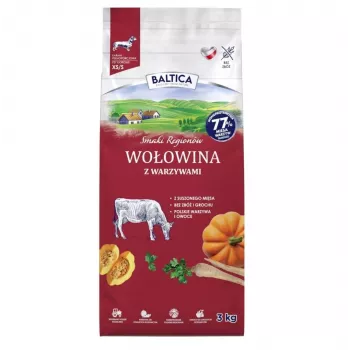 BALTICA Flavours of Regions Beef with Vegetables Small Breeds Kuivtoit koertele 3kg