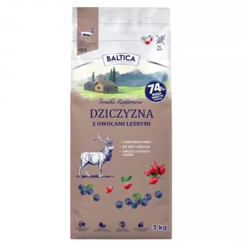 BA5 BALTICA Flavours of Regions hirveliha metsamarjadega väikest tõugu täiskasvanud koerte kuivtoit 3kg