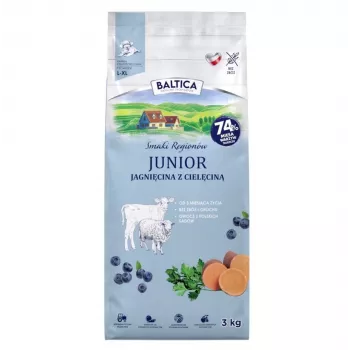 BALTICA Flavours of Regions Junior Lamb with Veal – teraviljavaba kuivtoit kutsikatele, 3 kg