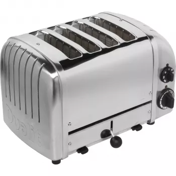 Dualit Vario 47030 4-kohaline röster, poleeritud roostevaba teras, 2200 W, eriti laiad pilud, sulatus- ja bagelifunktsioonid