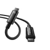 Baseus Tungsten Gold USB-C - USB-C 240W kiirlaadimiskaabel 1m must