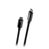 Baseus Tungsten Gold USB-C - USB-C 240W kiirlaadimiskaabel 1m must