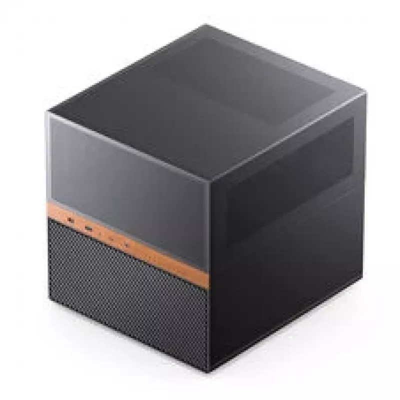 Jonsbo N6 NAS kuubikujuline korpus, Micro-ATX, teras/võrk, must