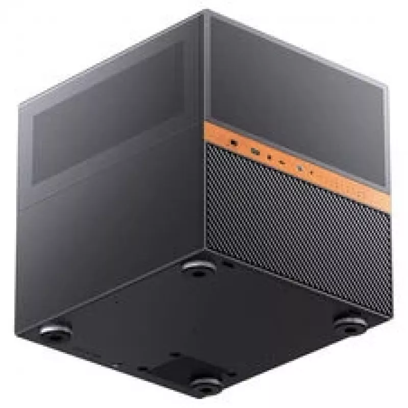 Jonsbo N6 NAS kuubikujuline korpus, Micro-ATX, teras/võrk, must