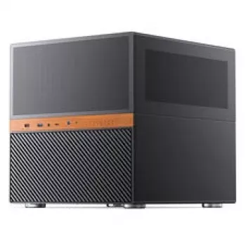 Jonsbo N6 NAS kuubikujuline korpus, Micro-ATX, teras/võrk, must