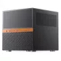 Jonsbo N6 NAS kuubikujuline korpus, Micro-ATX, teras/võrk, must