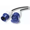 APC Modular IT toitejaotuse pikenduskaabel - IEC 60309 32A (M) kuni IEC 60309 32A (F), 3m, must