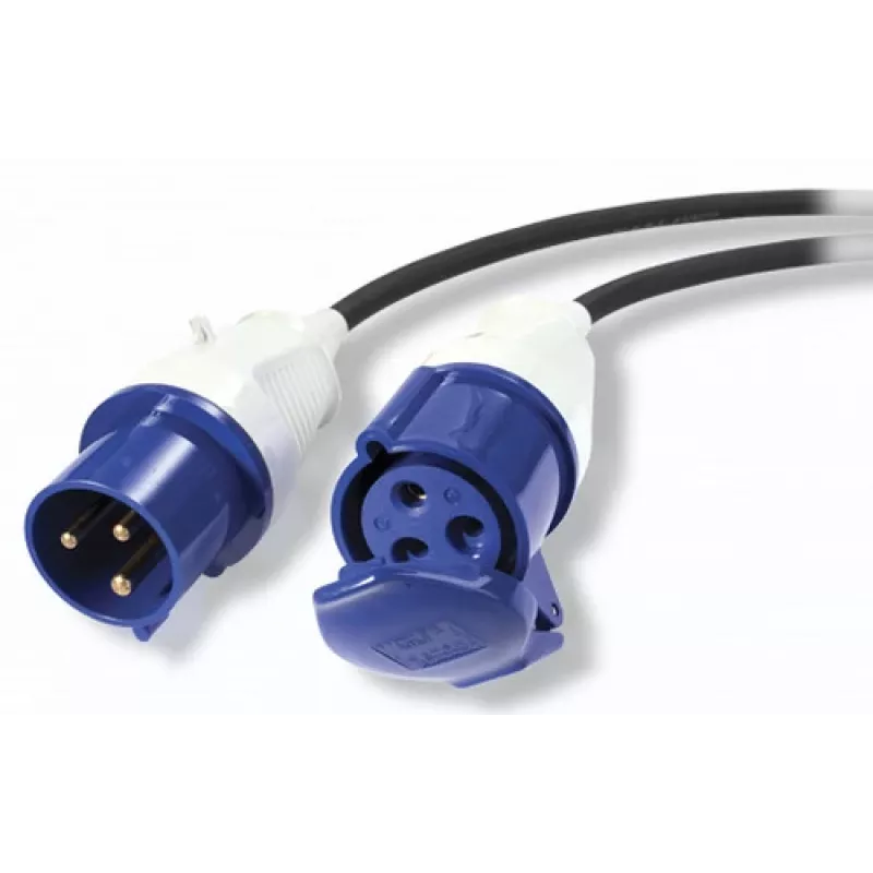 APC Modular IT toitejaotuse pikenduskaabel - IEC 60309 32A (M) kuni IEC 60309 32A (F), 3m, must