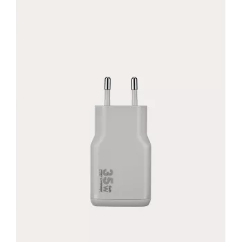TUCANO ONE POWER KIT 35W GaN laadija 60W USB-C kaabliga - hõbedane