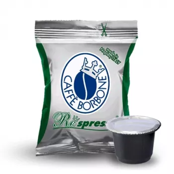 Caffè Borbone Respresso kofeiinivabad kohvikapslid, Nespresso ühilduvad, 50 tk, 5 g