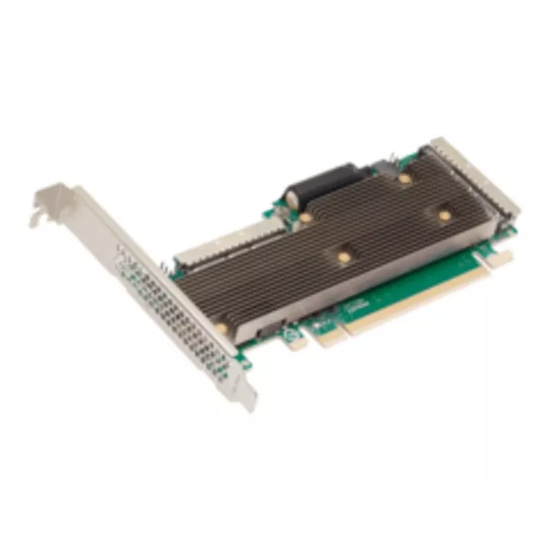 Broadcom MegaRAID 9760W-32i PCIe 5.0 x16 NVMe/SAS RAID-kontroller, 32 sisemist porti, 8GB vahemälu, madala profiiliga
