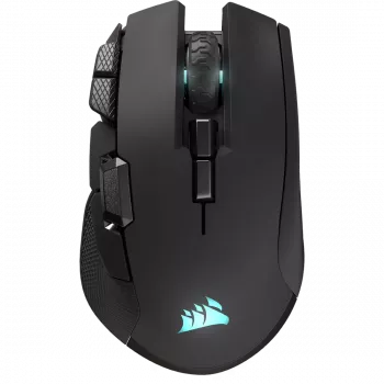 CORSAIR Ironclaw Wireless SE mänguhiir - 26 000 DPI, optiline, SLIPSTREAM Wireless, Bluetooth, USB, RGB, must