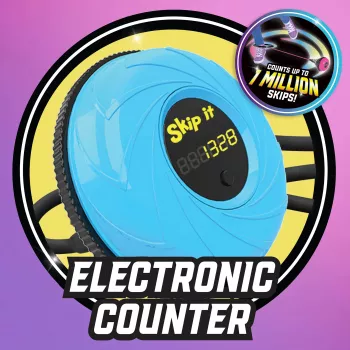 Just Play Skip It Deluxe Petrol - Pahkluu hüppenöör mänguasi loenduri ja vilkuvate tuledega lastele alates 6. eluaastast