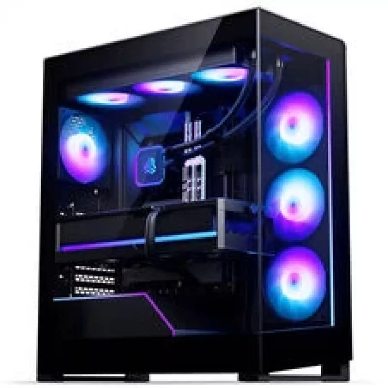 Phanteks NV5X Mid-Tower arvuti korpus, E-ATX, karastatud klaas, ARGB, must
