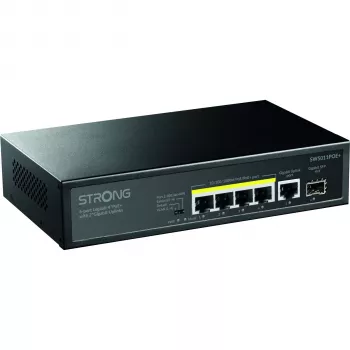 Strong SW5011POE+ 8 pordiga Gigabit PoE+ lüliti, 120W eelarve, metall, ventilaatorita