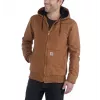 Carhartt meeste Duck Active jakk pruun - 12 oz puuvillane duck, tepitud flanellvooder, veekindel, originaalne lõige