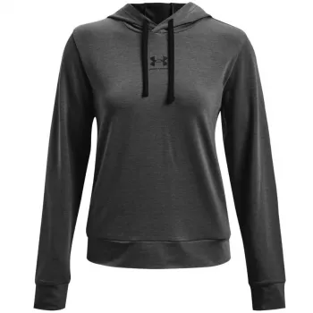 Under Armour meeste Rival Terry kapuutsiga dressipluus Graphite Medium Heather / Black 1369855-010