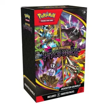 Pokémon TCG Mega Evolution Pitch Black boosterite kast, inglise keeles