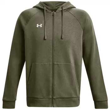 Under Armour meeste Rival Fleece täispikkusega tõmblukuga dressipluus khaki 1379767 390
