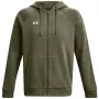 Under Armour meeste Rival Fleece täispikkusega tõmblukuga dressipluus khaki 1379767 390