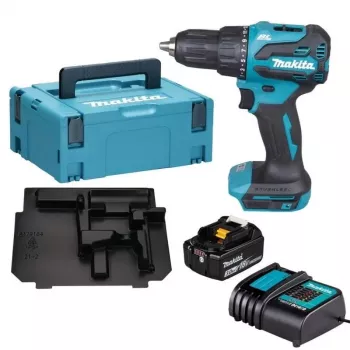 Makita DHP490SF1J 18V LXT Harjata kombineeritud puur koos 3.0Ah akuga, laadija ja Makpaci kohvriga