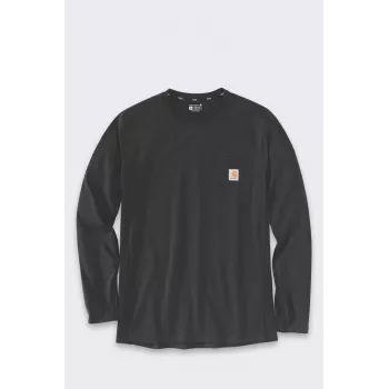 Carhartt meeste keskmise kaaluga pika varrukaga taskuga T-särk must suurus M