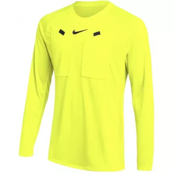 Nike meeste Dri-FIT Referee III pikkade varrukatega jalgpallipluus kollane 2XL