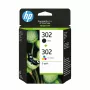 HP 302 2-pakk Must/3-värviline originaal tindikassetid