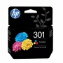 HP 301 kolmevärviline originaal tindikassett (tsüaan, magentapunane, kollane) - standardne saagis