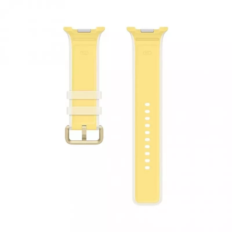 Samsung Misty Band M/L Galaxy Watch9 (Watch8) jaoks - kollane fluorokummist spordirihm