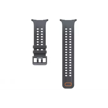 Samsung Marine Band (S/M/L) Galaxy Watch Ultra2 jaoks - must fluorokummist nutikella rihm D-lukuga, 22mm, veekindel