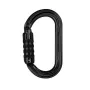 Petzl OK Triact-Lock must alumiiniumist ovaalne karabiin