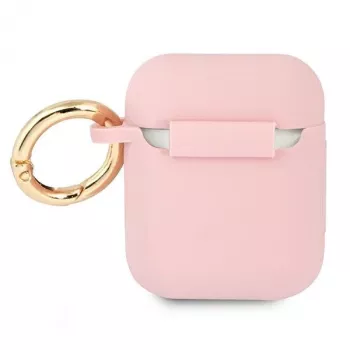 GUESS GUA2SSSI AirPods 1/2 kate roosa silikoon Vintage Script