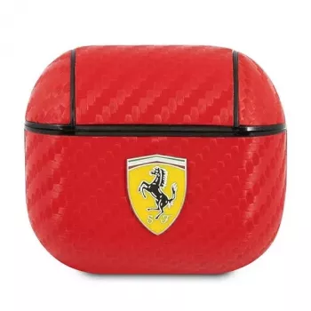 Ferrari FESA3CARE On Track AirPods 3 kest punane PU süsinik