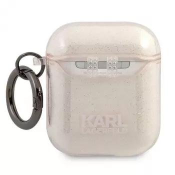 Karl Lagerfeld KLA2UKHGD AirPods 1/2 kate kullas sädeleva Karl Head disainiga