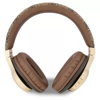GUESS 4G Script Metal Logo juhtmevabad kõrvaklapid Bluetooth 5.3 pruun