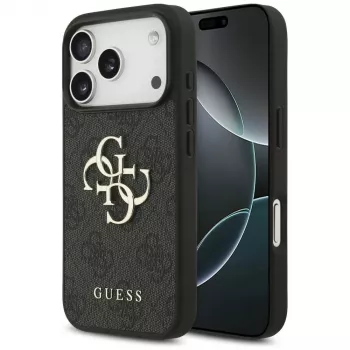 GUESS 4G Big Logo kaitseümbris iPhone 17 Pro / 18 Pro jaoks - must