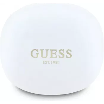 GUESS Flat Classic Logo Elektroonselt Kaetud True Wireless kõrvaklapid, Valge