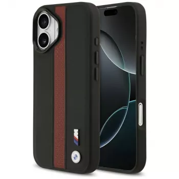 BMW M Perforated Stripe Logo MagSafe kate iPhone 17 jaoks - Punane
