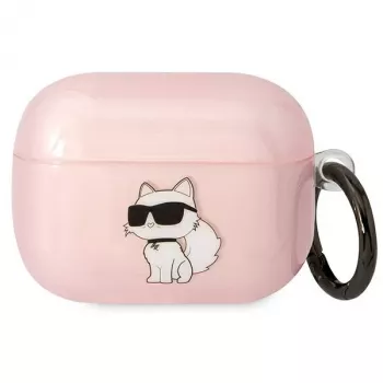 Karl Lagerfeld KLAPHNCHTCP AirPods Pro ümbris Roosa Ikonik Choupette
