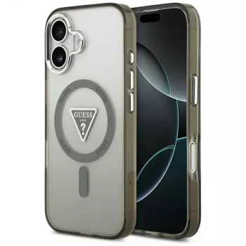 GUESS IML Gradient Triangle Logo MagSafe ümbris iPhone 17 jaoks - Khaki