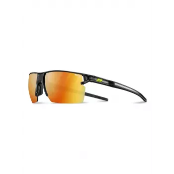 Julbo Outline - L päikeseprillid, Spectron 3CF lääts, must/hall raam, kategooria 3, UV-kaitse, jalgrattasõiduks ja jooksmiseks