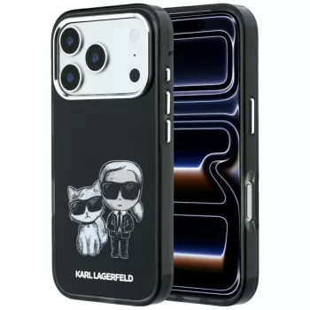 Karl Lagerfeld Smooth Karl & Choupette Bodies Sketch MagSafe ümbris iPhone 18 Pro / 17 Pro jaoks - Must