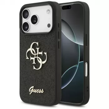 GUESS Fixed Glitter Big 4G ümbris iPhone 18 Pro / 17 Pro jaoks - Must