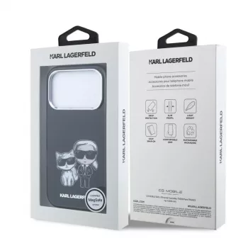 Karl Lagerfeld IML Karl & Choupette Bodies Sketch Print MagSafe kate iPhone 18 Pro / 17 Pro jaoks - Must