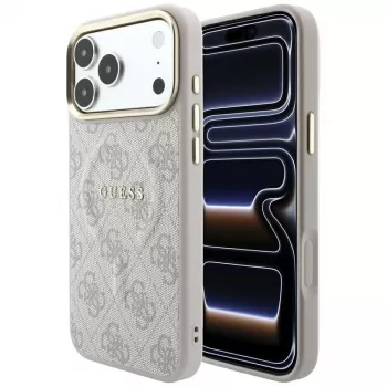 GUESS Embossed 4G Classic MagSafe ümbris iPhone 17 Pro Max / 18 Pro Max - Roosa